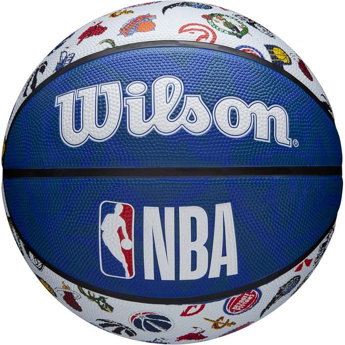 Баскетбольний м'яч Wilson NBA All Team 7, червоно-біло-синій, універсальний