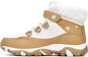 Зимові чоботи VITIKE для жінок, теплі, з підкладкою, водонепроникні, для активного відпочинку, осінь/зима, білі, зелені (39 EU, білий, коричневий)