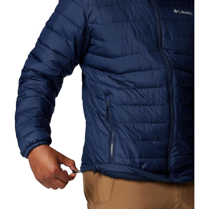 Чоловіча утеплена куртка Columbia Powder Lite II, темно-синя (Collegiate Navy), розмір L