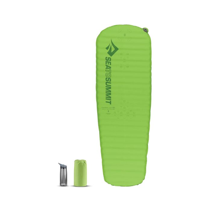 Каремат Sea to Summit Comfort Light Self Inflating - килимок для туризму, зелений (Small) - 2.5 сезони, технологія Delta Core