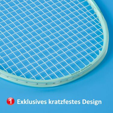 Набір для бадмінтону WHiZZ Carbon: 2 ракетки, м'ячики, обмотка, сумка. Легкі графітові ракетки для тренувань та відпочинку.