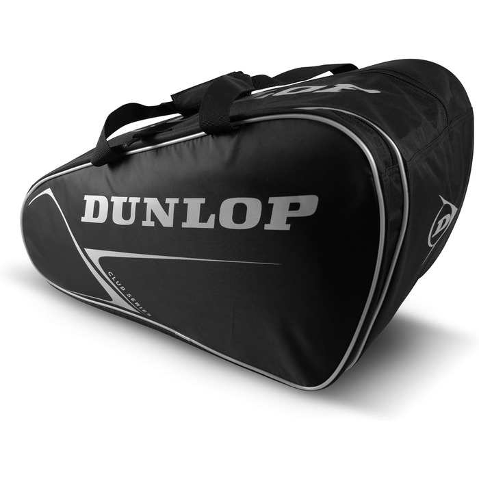 Сумка для падел Dunlop Club Black/Silver 55x30x30 см - професійна спортивна сумка