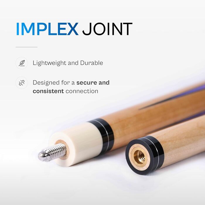 Більярдний кий Pearson Cues League Series з обмоткою Cool PZ, 2-х частинний (фіолетовий, 58 дюймів)