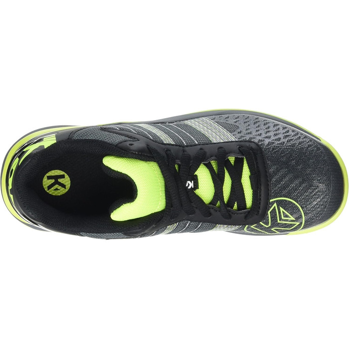 Дитячі гандбольні кросівки Kempa Attack Contender Junior - чорний, сірий, жовтий (29 EU)