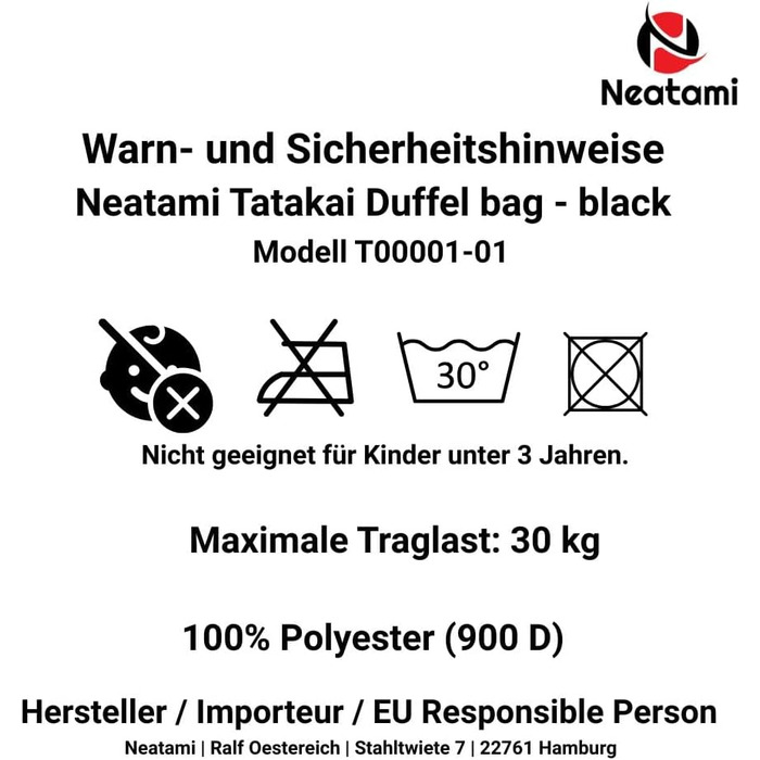 Спортивна сумка для бойових мистецтв 50L чорна для дзюдо, джиу-джитсу, карате з окремими відділеннями та відділенням для взуття