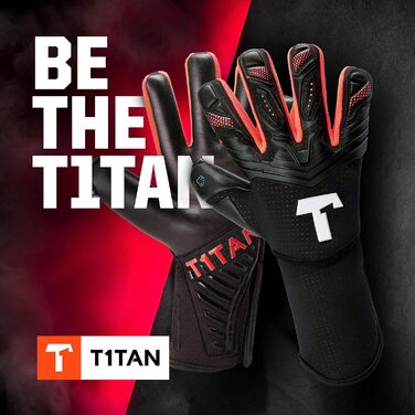 Воротарські рукавички T1TAN Alien 2.0 з захистом пальців для дорослих, футбольні унісекс, 4 мм професійний хват, різні розміри та кольори