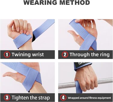 Ремені для підйому штанги Zughilfen для жінок, фітнесу та бодібілдингу, з неопреновою підкладкою для зап'ястя, антиковзаючі, для важкої атлетики, фітнесу, Xfit, силових тренувань, фіолетові