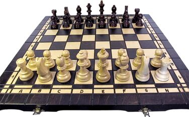 Дерев'яний ігровий набір 3-в-1 ChessEbook: шахи, шашки, нарди, 52х52 см, складаний, ручна робота