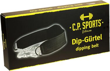 Пояс для підтягувань та віджимань C.P. Sports з довгим ланцюгом, універсальний розмір, чорний або червоний