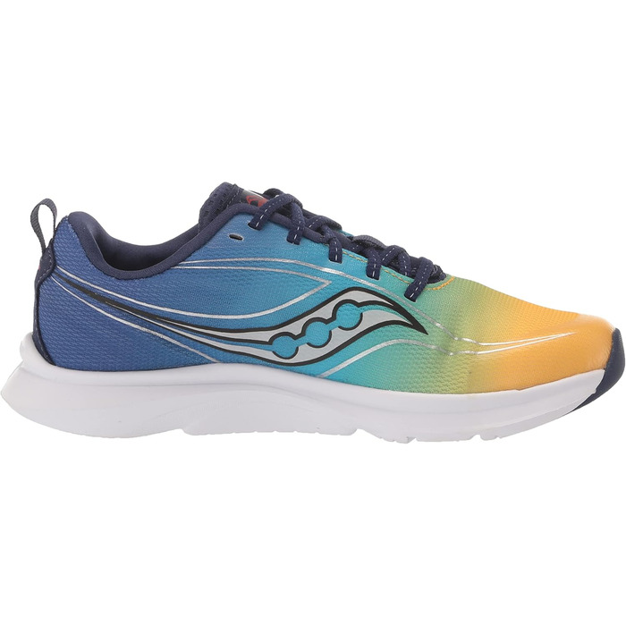 Кросівки Saucony Kinvara 13 для дівчаток та хлопчиків (синьо-жовті, 10.5 US Big Kid)