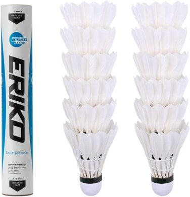 Badminton-Bälle SHENGJIE Erko, 12 шт. з гусячого пір'я, висока стабільність та довговічність, модель 6