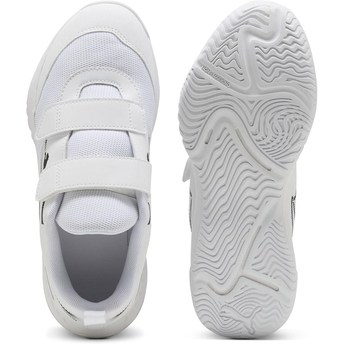 Дитячі кросівки PUMA VARION II V JR для залу, біло-чорні, 34 EU