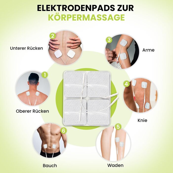 EMS та TENS масажер для ніг WeightWorld, 99 рівнів, електроди, з дистанційним керуванням, зарядка USB