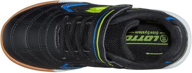 Дитячі кросівки Lotto Soccera T для дітей, 38 EU, чорний/лайм