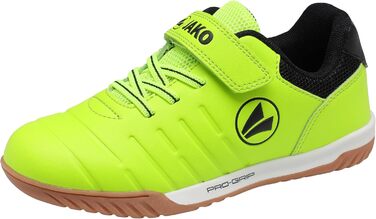 Дитячі спортивні зала-тенісні кросівки JAKO J-sh Finesto Ev (36 EU, неоновий жовтий, чорний)