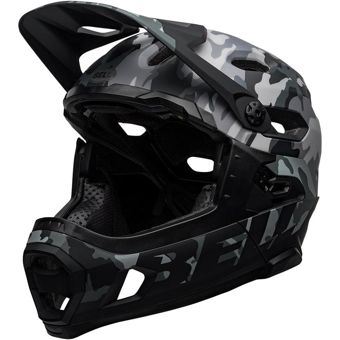 Велошолом BELL Super DH MIPS, розмір S (52-56 см), чорний камуфляж, матовий/глянцевий