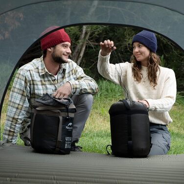 Спальний мішок Naturehike з капюшоном, ковдровий, для кемпінгу, легкий та зручний, ідеальний для подорожей та outdoor-активностей, зелений (7~11°C)