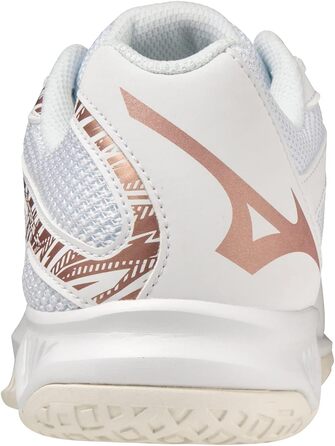 Волейбольне взуття Mizuno Lightning Star Z6 Jr для дітей, унісекс, блакитний, білий, червоний, коричневий, сатин