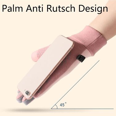 Зимові велосипедні рукавички для жінок, теплі термо рукавички з підтримкою сенсорного екрану, для бігу, їзди, велоспорту та піших прогулянок