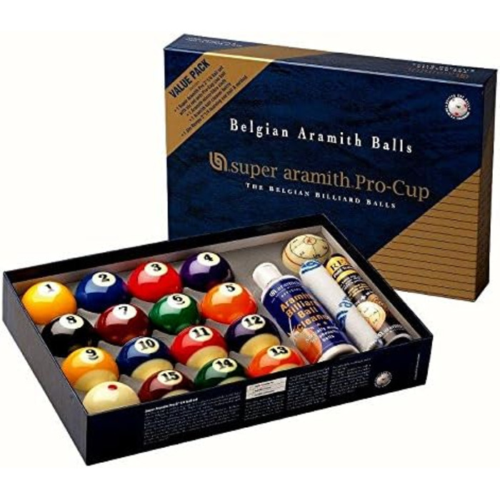 Комплект більярдних куль Super Aramith Pro Cup 57,2 мм, Value Pack