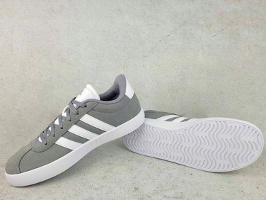 Кросівки Adidas VL Court 3.0 ID6314 шкіряні, сірі
