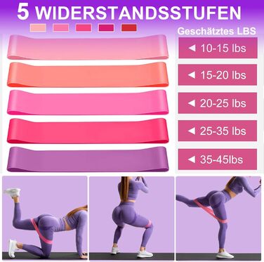 Набір для пілатесу вдома - 12 шт. (кільце 38 см, 5 еластичних стрічок, м'яч, інструкція)