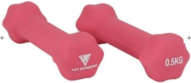 Гантелі неопренові Hit Fitness Studio 4 кг (0.5-10 кг)