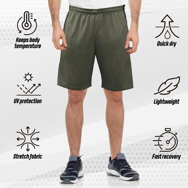 Чоловічий спортивний костюм Nike Dry-Fit для баскетболу, бігу, тренувань, фітнесу (4 шт., розмір C, комплект B)