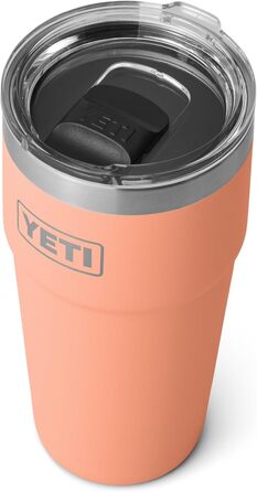Термокружка YETI Rambler 591 мл з кришкою Magslider, персикова