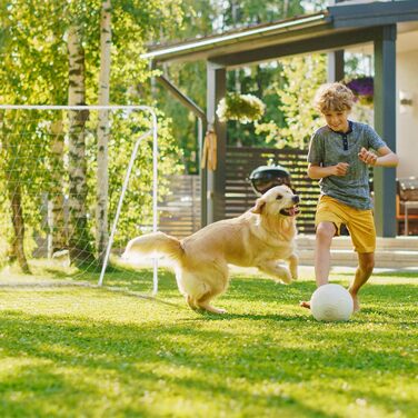 Футбольні ворота для саду Relaxdays, металеві, для дітей і дорослих, великі, 153x217x75 см, білі, 80% сталь