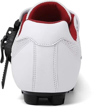 Велосипедні черевики Mountain для чоловіків та жінок, MTB, SPD, для гірського велосипеда з пряжкою, зелені (43 EU, C білий/червоний)