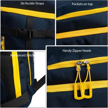 Сумка для лиж HP з відділенням для шолома, 70L (Блакитна)