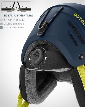 Шолом Outdooraster IPS Kelvin II для сноуборду та лиж (темно-синій, S)