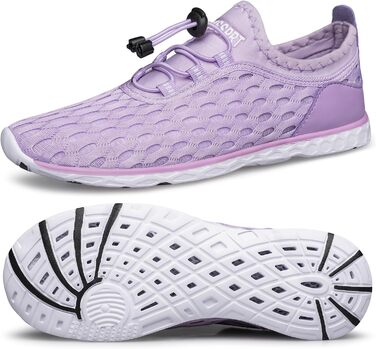 Жіночі водяні черевики DOUSSPRT для плавання та спорту, швидко сохнуть, розмір 40 EU, фіолетовий колір