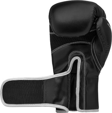 Боксерські рукавички adidas Hybrid 80 8oz чорні/білі для боксу, кікбоксингу, ММА та тренувань