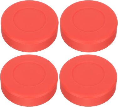 Хокейні шайби VANZACK для гри та тренувань: 4 шт. (7x7 см, червоні)