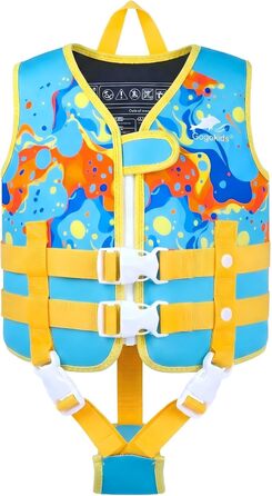 Дитячий жилет для плавання Gogokids для малюків 1-5 років (15-30 кг), блакитний