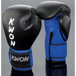 Боксерські рукавички Kwon KO Champ 12 oz, чорні/сині