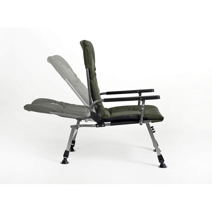 Крісло для риболовлі Carp Angelstuhl F5R ST/P Deluxe з високою спинкою та столиком для вудлищ, поліестер