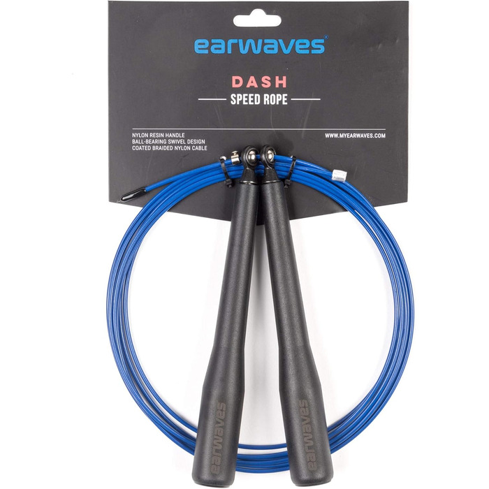 Скакалка Earwaves Dash – швидкісна зі смолою, самоналаштуванням і всенапрямними підшипниками