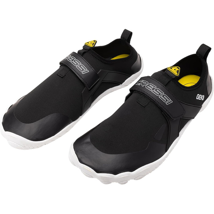CRESSI Geko Shoes - унісекс черевики для дайвінгу та снорклінгу, чорно-білі, 37 EU