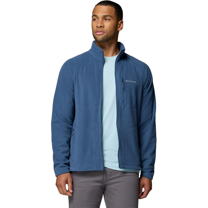 Чоловіча флісова куртка Columbia Fast Trek II Full Zip Fleece, темно-сіра (Dark Mountain), розмір XXL
