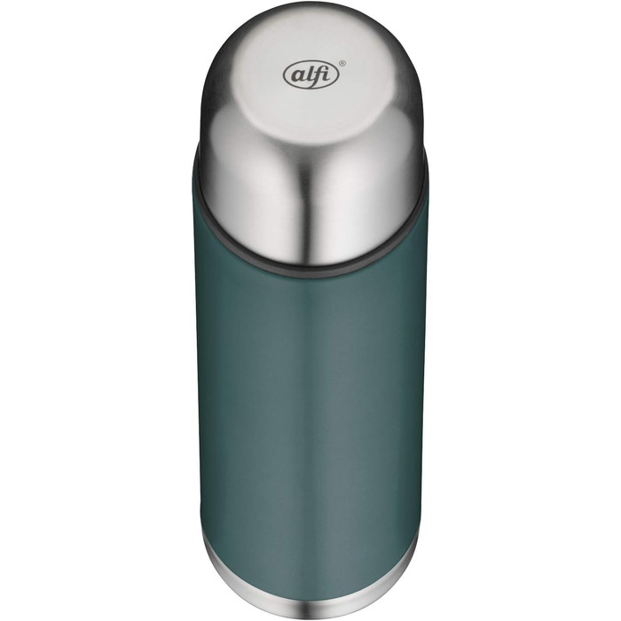 Термос alfi isoTherm Eco 750 мл, нержавіюча сталь, бірюзовий, з кришкою-чашкою, герметичний, тримає тепло 12 годин, холод 24 години, BPA-free