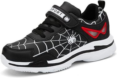 Дитячі кросівки Kinder Spinne: спортивні, для бігу та баскетболу, розмір 27-39 EU, чорний колір