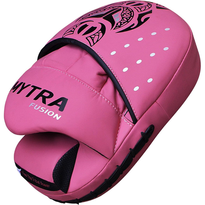 Mytra Fusion Box Pratzen - Рукавички для ударів Mytra Fusion Box, MMA, Муай Тай, бокс, бойові мистецтва, білі (рожеві)