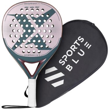 Ракетка для падел SportsBlue Carbon Pro Series з чохлом – професійна ракетка для тенісу та падел