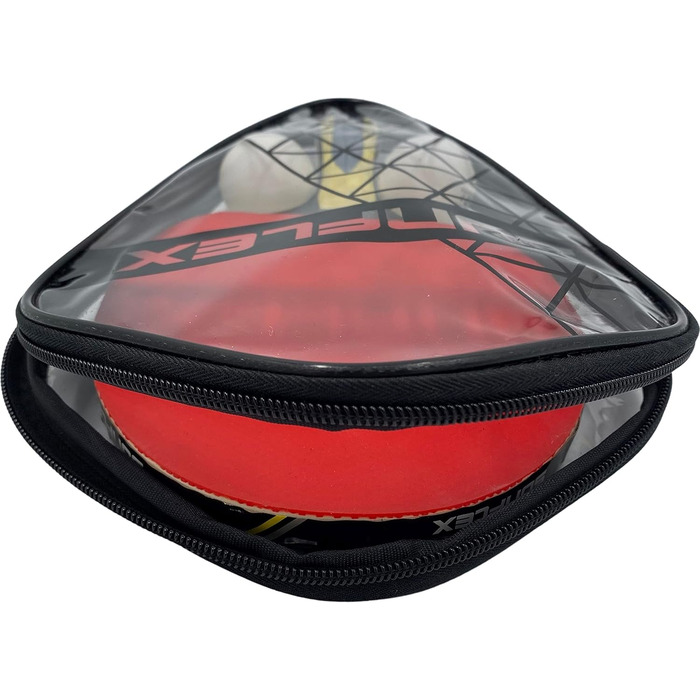 Sunflex Color COMP B25 ракетка для настільного тенісу, ITTF сертифікат, синя накладка, для початківців, легка, з конкавною ручкою