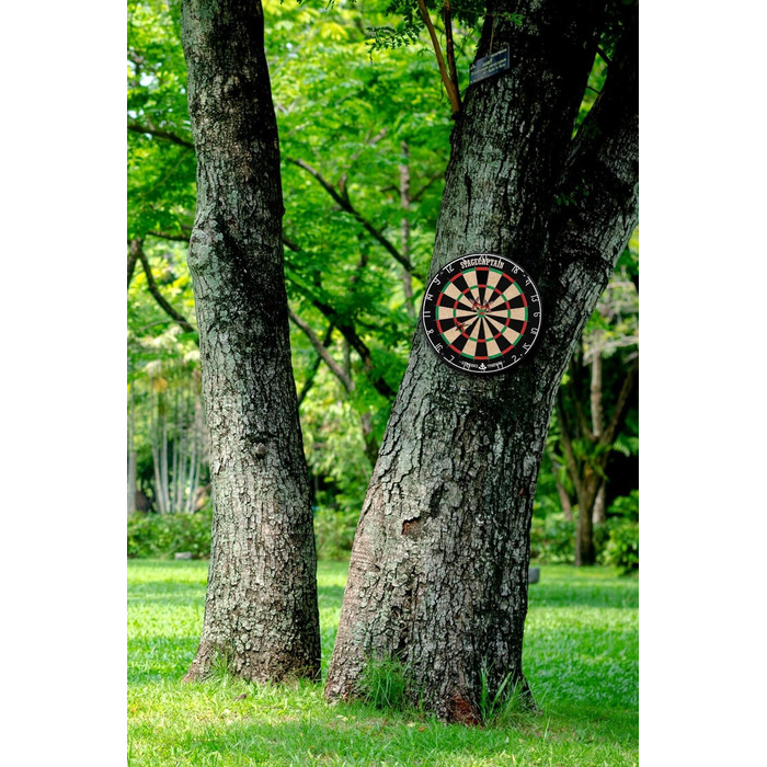 Stagecaptain DBS-1715 Bullseye Pro – професійна дартс-мішень із сизалю з дротами, 6 дротиками та 4 наборами оперень