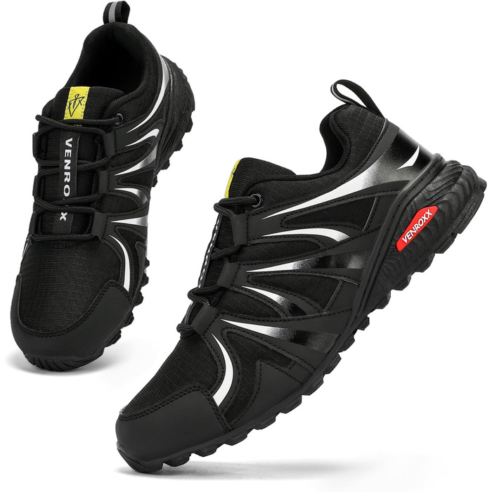 Чоловічі трейлранні кросівки для хайкінгу та трекінгу. Легкі, дихаючі, з антиковзкою підошвою. Розміри 39-48 (чорний, 44 EU)