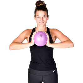 Фітнес м'яч Pilates MAXAFE 15,2 см, синій, спеціальна фіолетова серія